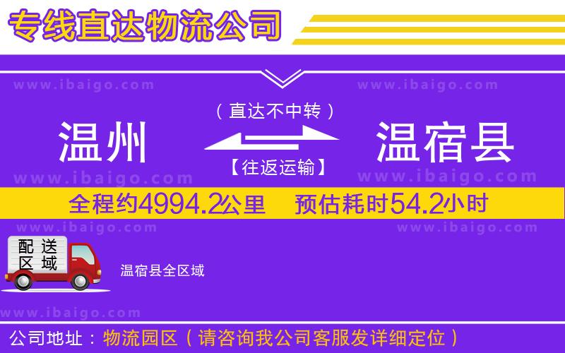 溫州到溫宿縣貨運(yùn)公司