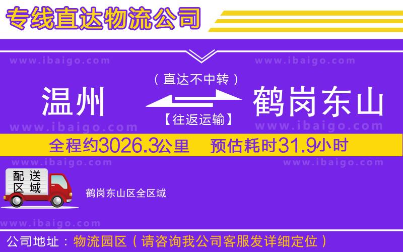 溫州到鶴崗東山區(qū)貨運(yùn)公司