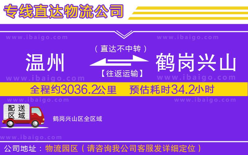 溫州到鶴崗興山區(qū)貨運專線