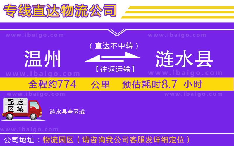 溫州到漣水縣物流專線