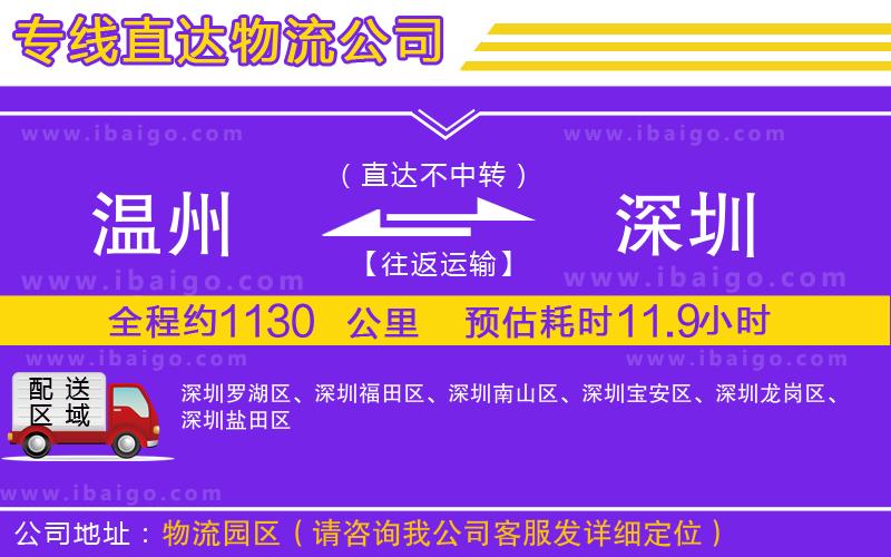 溫州到深圳貨運(yùn)